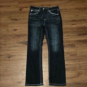Stylish Kids Jeans - Black and White Stitching